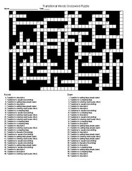 transitional edges crossword clue.